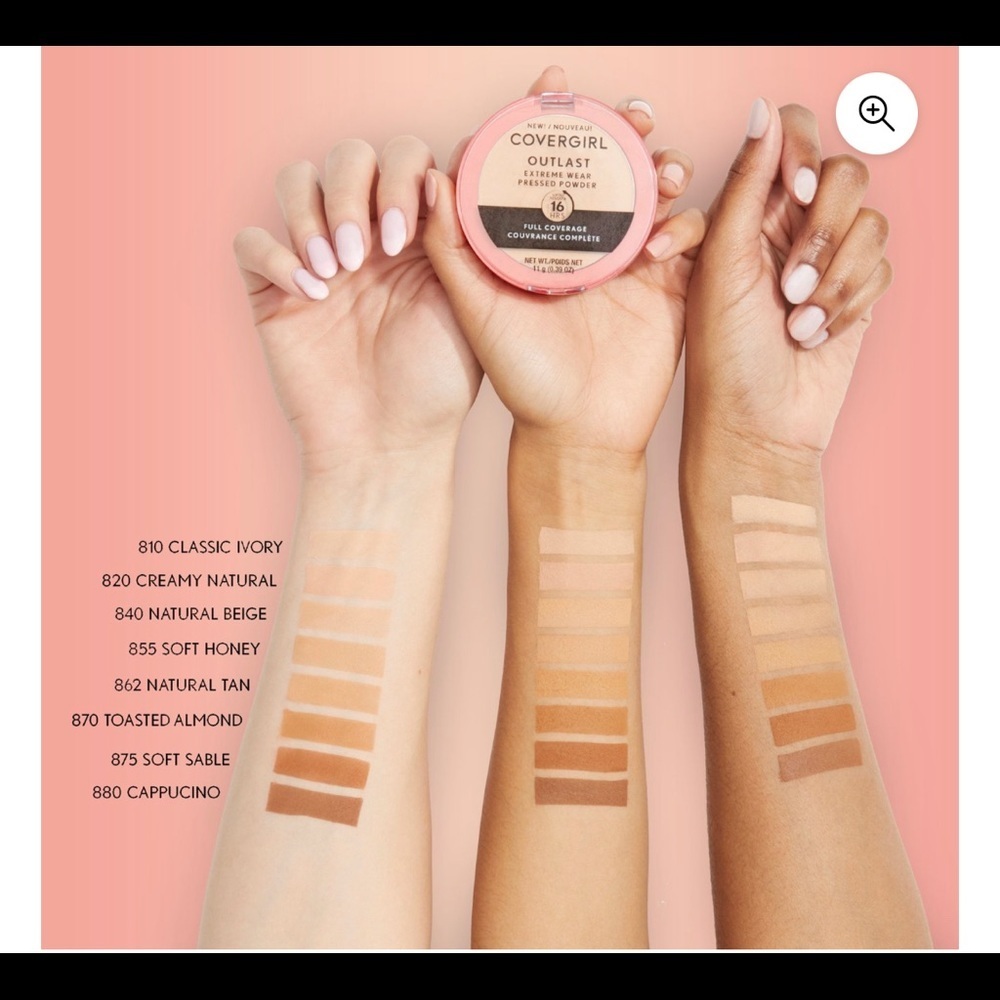 🆕BUNDLE COVERGIRL OUTLAST POWDER 880 CAPPUCCINO - Picture 7 of 8